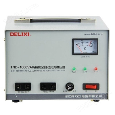 德力西稳压器TND-1000VA单相高精度全自动交流稳压器型号规格技术参数说明书